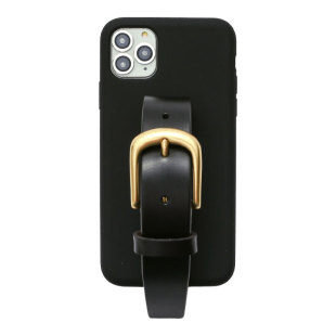 戚薇小红书同款牛皮带手腕带17Pro手机壳14适用于苹果iphone16promax液态硅胶高品质铜扣皮带支架保护套15Pro