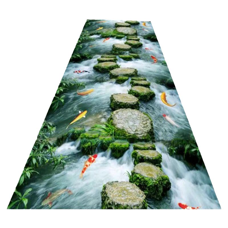 走廊地毯过道楼道中式皮革防水油