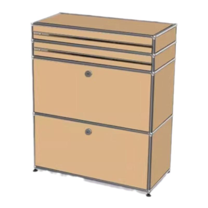 中古usm模块组合餐边柜不锈钢储物柜家用咖啡柜卧室斗柜沙发边柜