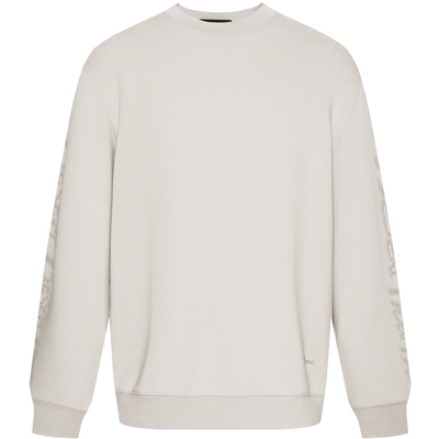 利郎官方宽松圆领印花长袖卫衣男