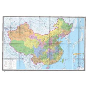 【2026版】中国地图全图 2米x1.5米超大尺寸墙贴图 客厅办公室便携折叠版行政交通地图内容高清详细整张无拼接