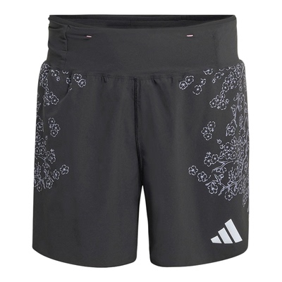 Adidas/阿迪达斯正品男士跑步侧开叉花卉印花运动短裤KG3454