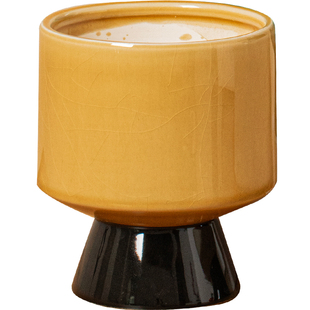 单株家用蝴蝶兰花盆高脚小花盆蝴蝶兰专用套盆文心兰陶瓷花盆