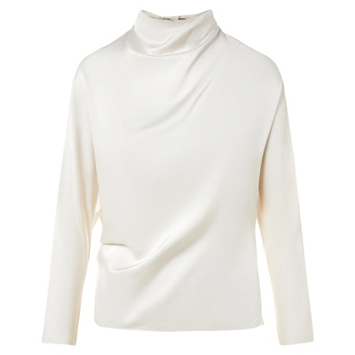 【律师系列】朗姿法式通勤缎面雪纺两穿衬衫上衣2026年春季新款女