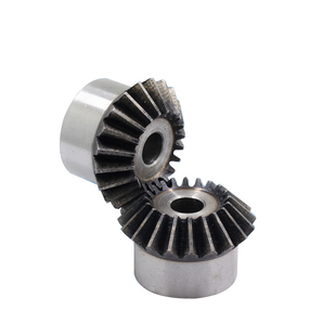 金属伞齿轮45号钢淬火90度传动15到40齿 圆锥齿轮 直齿伞齿轮1比1
