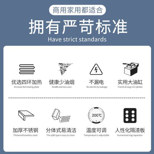 大容量商用油炸锅20升30升单缸201加厚不锈钢电炸炉带微动限温