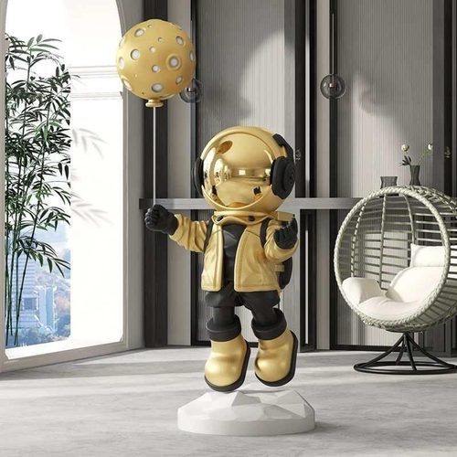 潮玩太空人雕塑大型装饰品摆件开业礼物大堂落地迎宾酒店宇航员