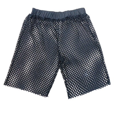 高腰度假风镂空网宽松大码五分裤