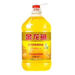 金龙鱼花生浓香型食用植物调和油5L/桶食用油 爆款家用