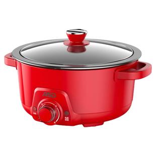 爱仕达分体电热火锅旋钮式速热电锅多功能电煮锅5L大容量不粘内胆