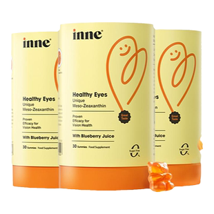 inne叶黄素蓝光盾儿童专利蓝莓护眼软糖抗蓝光预防青光官方正品*3