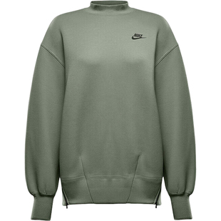 Nike/耐克24冬新款女士侧拉链立领宽松卫衣FV8042-370