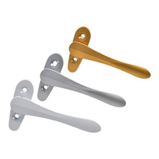 断桥铝门窗超薄款执手铝合金平开窗户纱窗拉手方轴剑型传动把手锁