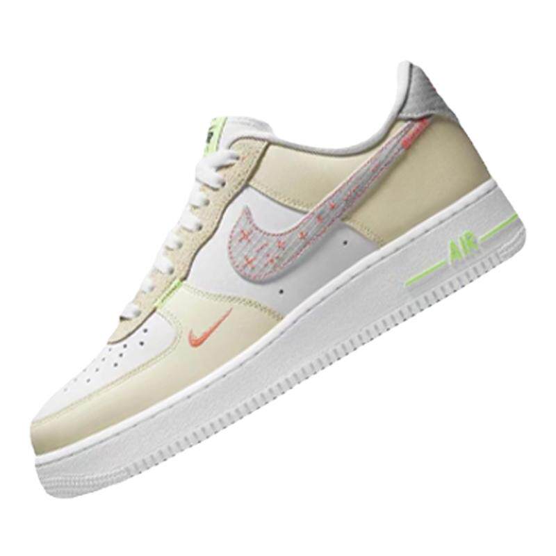Nike Air Force1男子白蓝色低帮休闲板鞋白色空军一号 HJ9291-478