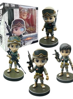 聪明的士兵顺溜特种兵模型