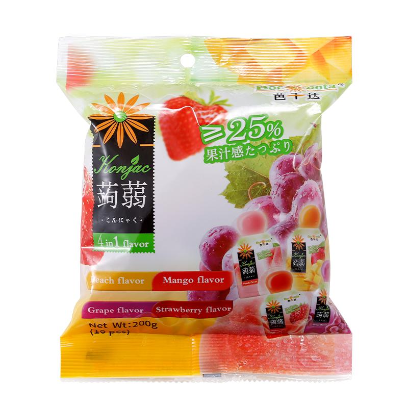 马来西亚进口蒟蒻果冻芭干达0脂