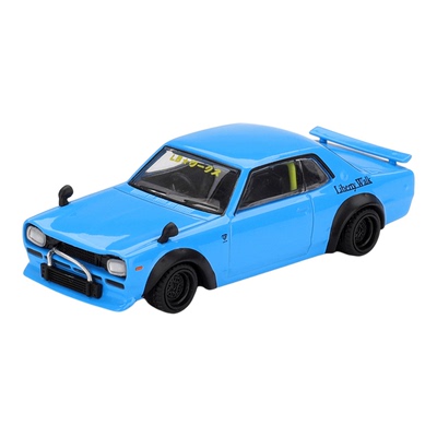 [V的预售]MINIGT #1169 日产Nissan  LBWK蓝色 1:64 合金汽车模型