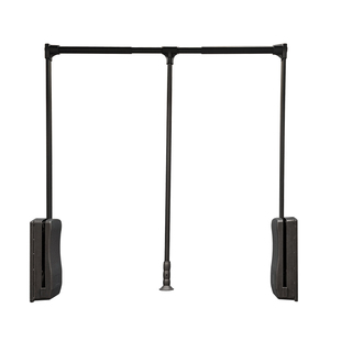 下拉式挂衣杆双缓冲可调节衣通衣帽间家用拉杆高柜柜内升降挂衣杆