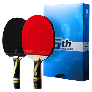 帝斯蓝卡乒乓球拍10星8星黑檀碳素底板5周年款专业级单拍直拍横拍