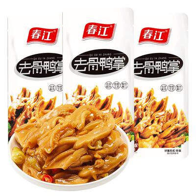 春江泡椒去骨鸭掌网红肉类零食