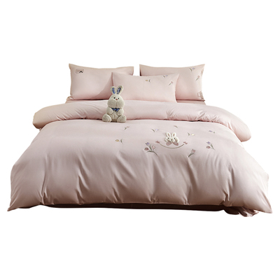 思百舍可爱公主风长绒棉刺绣套件