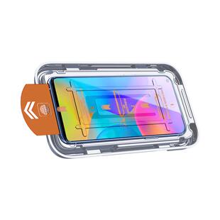 闪擎适用荣耀play3钢化膜无尘仓高清新款贴膜神器全屏覆盖honorplay3手机膜防尘防爆防摔玻璃ASK-AL00x除尘盒