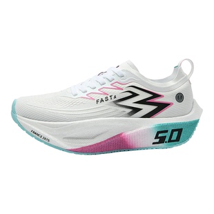 状元5.0跑步鞋全掌竞速碳板翘头跑鞋男学生青少年初中生运动鞋女