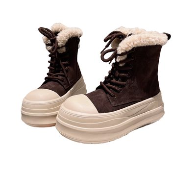 大头面包鞋休闲鞋高帮棉鞋女鞋