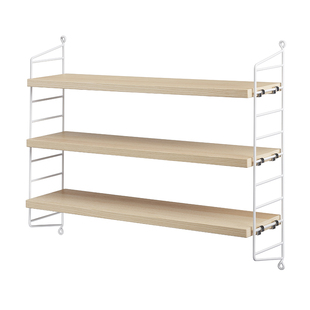 瑞典String 置物架Pocket木制隔板陈列书架杂物收纳北欧装饰壁挂