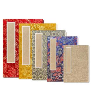 手工双层加厚册页宣纸本空白折页本书法国画生宣画册奏折式折子本12折24页1-12号参赛国展写生作品纸创作专用