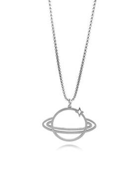 宇宙镂空星球ins冷淡风毛衣链