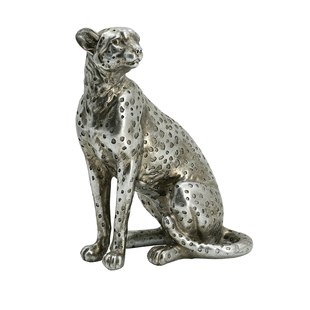 BJ21  现代简约轻奢风动物豹树脂客厅玄关摆件样板房陈列装饰品