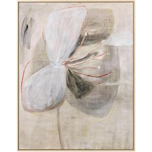 现代简约客厅装饰画沙发背景墙挂画原木风大幅落地画北欧壁画组合