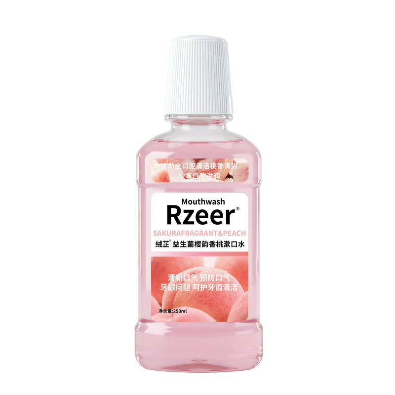 绒芷益生菌樱桃味漱口水便携式