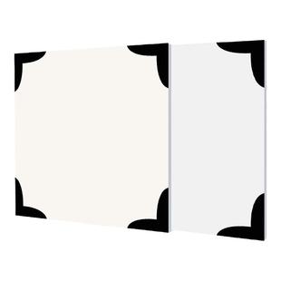 法式复古黑白小花砖卫生间浴室瓷砖花片厨房阳台防滑地砖300*300