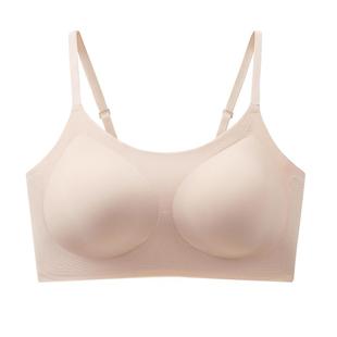 初遇少女吊带抹胸背心内衣文胸无尺码无痕透气UU水滴杯underwear