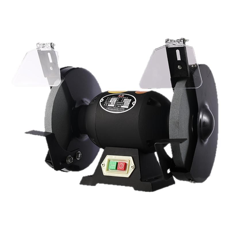 台式砂轮机小型电动沙轮磨刀机专用打磨机家用迷你工业级防护罩