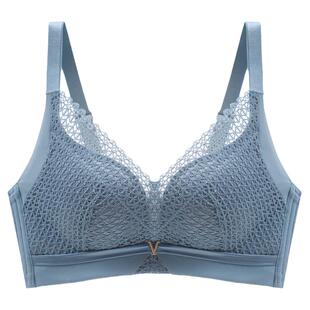 泰国乳胶内衣女小胸聚拢调整型收副乳胸罩蕾丝夏季薄款无钢圈文胸
