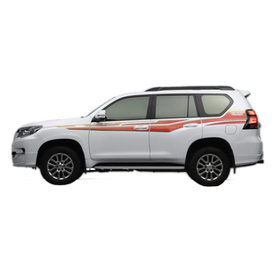 适用于丰田新普拉多车身彩条霸道贴纸2.74.0原厂拉花个性改装腰线