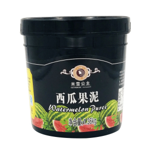西瓜果泥1.36kg草莓水蜜桃茶浆茶酱果酱果味酱奶茶饮品甜品原料