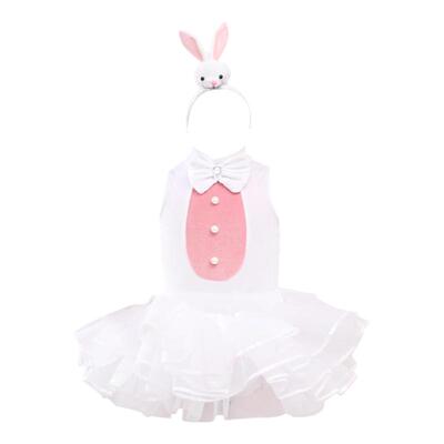 可爱卡通中性中国舞蹈兔子动物服