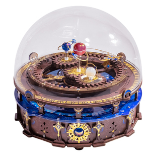 艺模梵宇星轨八音盒传动3D立体拼图金属拼装模型手工送礼物首饰盒