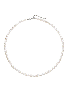 TRK优雅珠宝极光天然淡水珍珠项链女S925银小米珠设计感简约百搭
