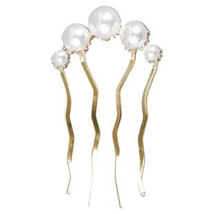 珍珠u型发簪高级感插梳发钗女古风新中式簪子气质盘发钗神器头饰