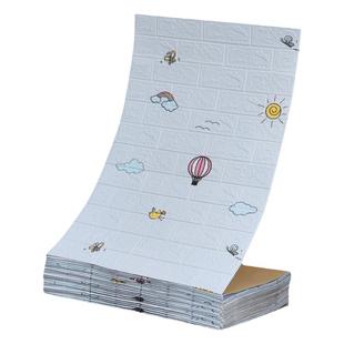 墙纸自粘3d立体墙贴防水防潮壁纸卧室泡沫砖网红背景墙面装饰贴纸