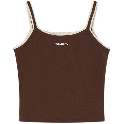 WhyBerry24SS“小夏初恋”纯色修身小吊带外穿内搭上衣女夏