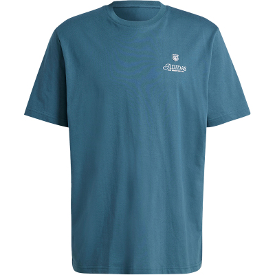 阿迪达斯男士简约圆领短袖