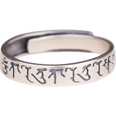 925纯银绿度母戒指