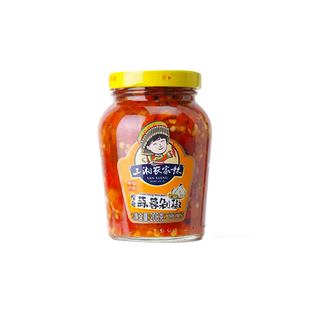 三湘农家辣湖南蒜蓉剁辣椒泡椒小米椒农家自制拌饭炒菜辣酱瓶装