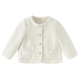 戴维贝拉女童小香风外套儿童洋气外衣2026春装新款宝宝A类上衣